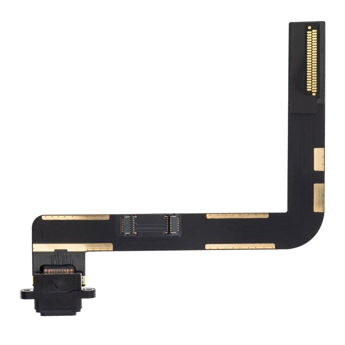 Ladebuchse Flexkabel für iPad 7 (2019) (2020) (2021) (Premium) (Schwarz)