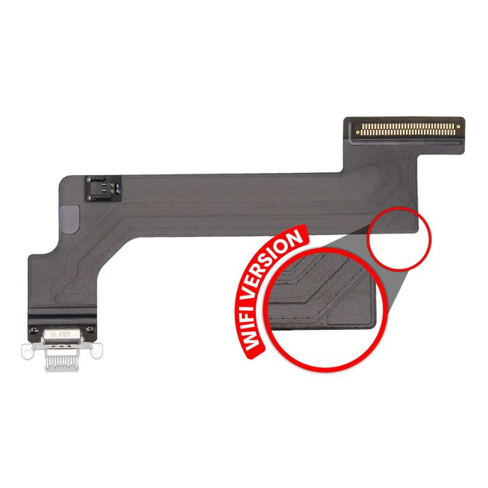 Ladebuchse Flexkabel für iPad 10 (2022) (WLAN nur) (Premium) (Silber)