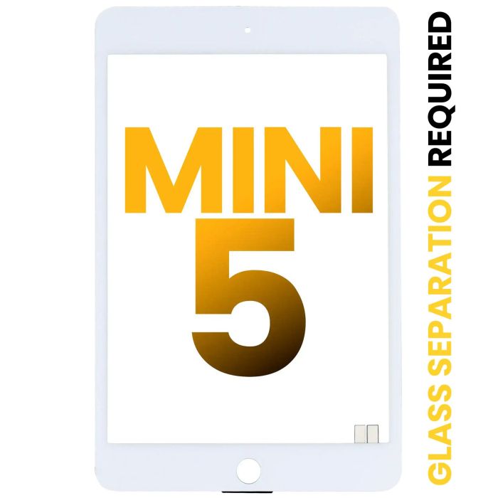 Digitizer für iPad Mini 5 (OCA vormontiert & Glas Separation Required) (Weiß)
