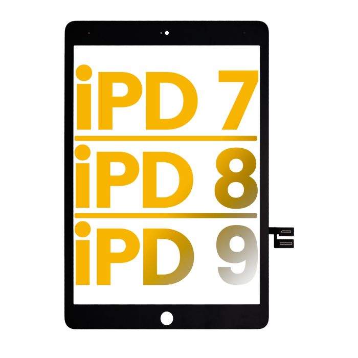 Digitizer für iPad 7 (2019)/ iPad 8 (2020)/ iPad 9 (2021) (Premium) (Schwarz)