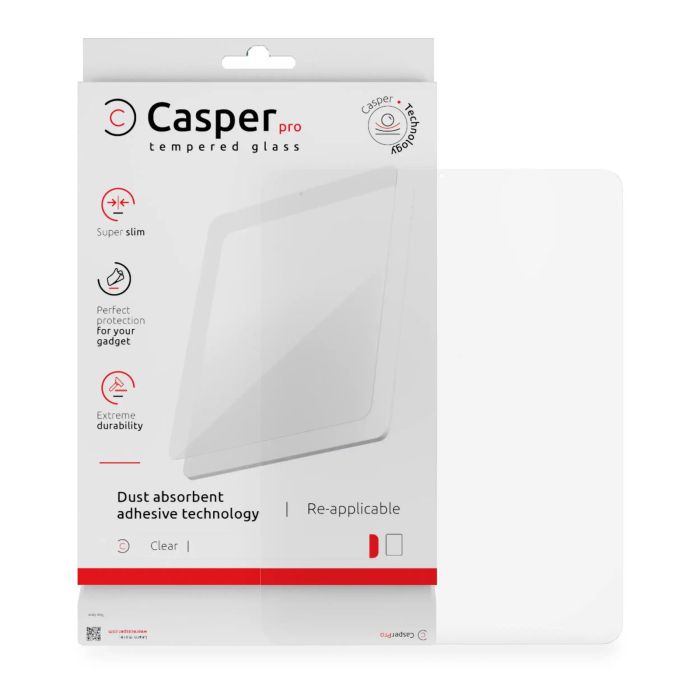 Casper Pro Displayschutzglas für iPad Pro 11 "5th Gen (2024) (Transparent)