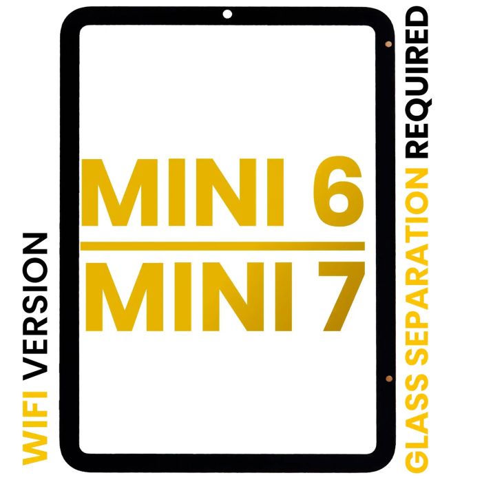 Frontglas für iPad Mini 6 (2021)/ Mini 7 (2024) (Glastrennung erforderlich)