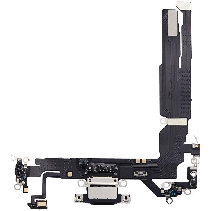 Ladebuchse Flexkabel für iPhone 17 (Aftermarket Plus) (Schwarz)