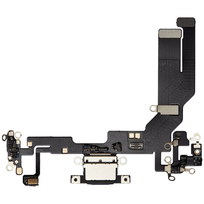 Ladebuchse Flexkabel für iPhone 16e/ 17e (Aftermarket Plus) (Schwarz)