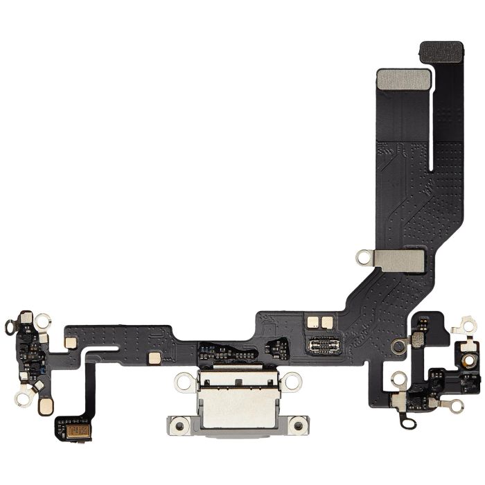 Ladebuchse Flexkabel für iPhone 16e (Aftermarket Plus) (Weiß)