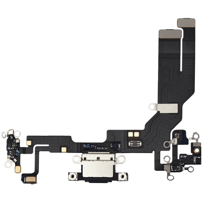 Ladebuchse Flexkabel für iPhone 16e/ 17e (Premium) (Schwarz)