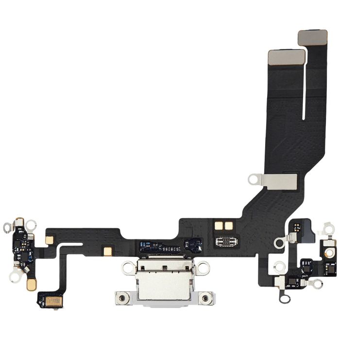 Ladebuchse Flexkabel für iPhone 16e/ 17e (Premium) (Weiß)