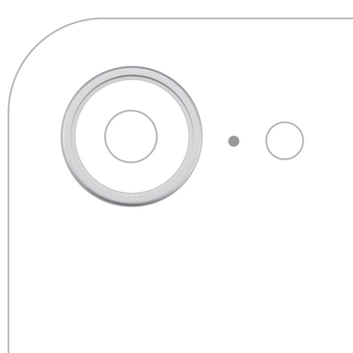 Rückkamera Ring nur für iPhone 16e/ 17e (Weiß) (10er Pack)