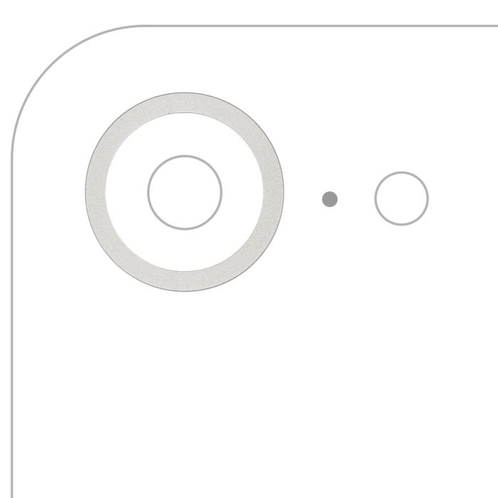Rückkamera Ring nur für iPhone 16e/ 17e (Weiß)