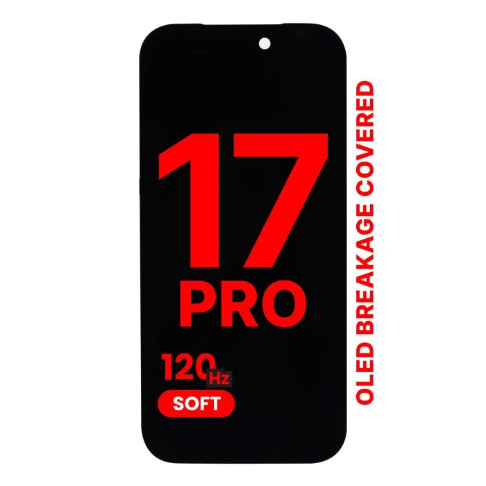 OLED Display Einheit für iPhone 17 Pro (Aftermarket Pro XO7 Soft) (120HZ)