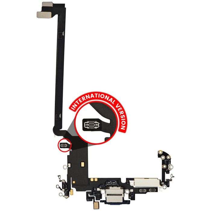 Ladebuchse Flexkabel für iPhone 17 Pro Max (Premium) (Tiefblau)