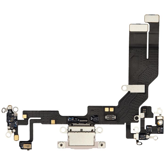 Ladebuchse Flexkabel für iPhone 17e (Aftermarket Plus) (Zartrosa)