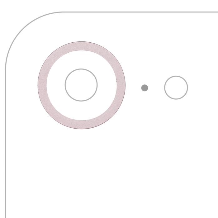 Rückkamera Ring nur für iPhone 17e (Zartrosa)