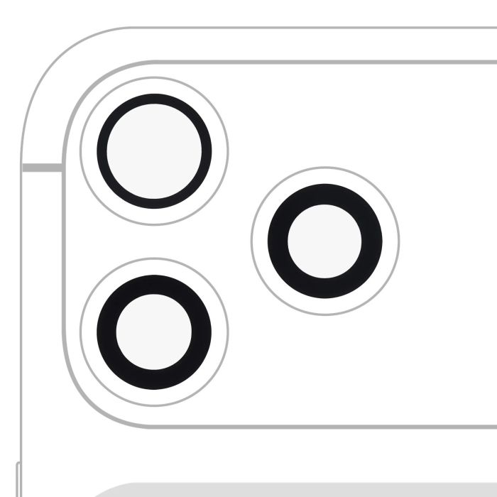 Rückkamera-Linse (nur Glas) mit Kleber für iPhone 17 Pro/ 17 Pro Max