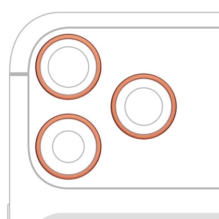 Rückkamera Ring nur für iPhone 17 Pro/ 17 Pro Max (Kosmisch Orange)