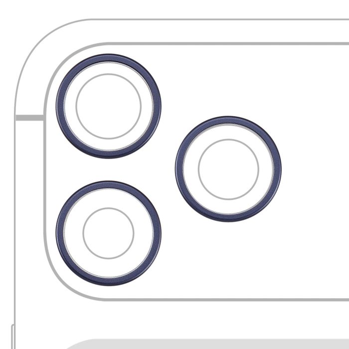 Rückkamera Ring nur für iPhone 17 Pro/ 17 Pro Max (3-teiliges Set) (Tiefblau)