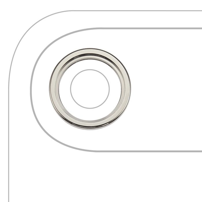 Rückkamera-Linse mit Halterung & Rahmen für iPhone Air (Hellgold)