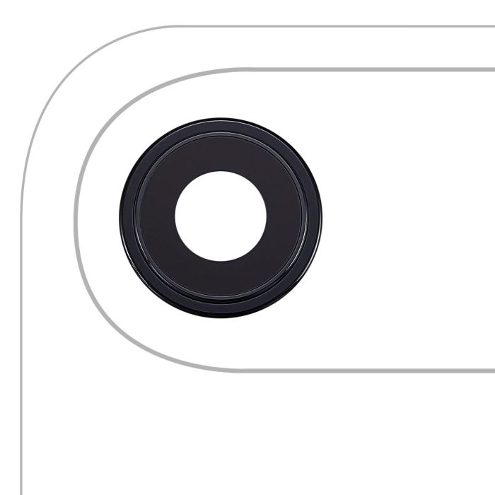Rückkamera-Linse mit Halterung & Rahmen für iPhone Air (Premium) (Space Schwarz)