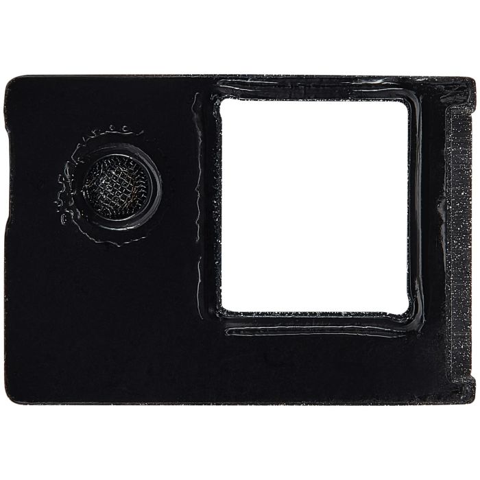 Blitz Licht/ Power Flex Halterung mit Mikrofon Gitter für iPhone 16E (Schwarz)
