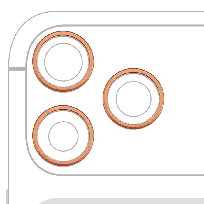 Rückkamera Ring nur für iPhone 17 Pro/ 17 Pro Max (3-teiliges Set)