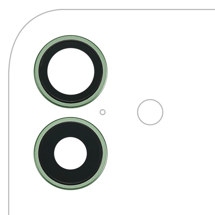 Rückkamera-Linse mit Halterung & Rahmen für iPhone 17 (Salbei) (Premium)