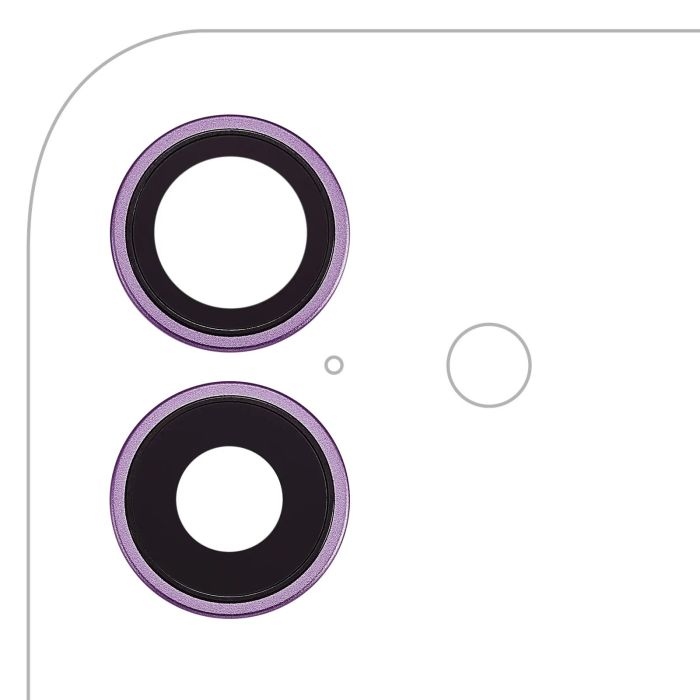 Rückkamera-Linse mit Halterung & Rahmen für iPhone 17 (Lila) (Premium)