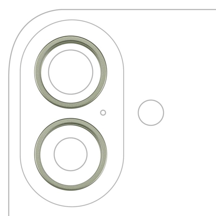 Rückkamera Ring nur für iPhone 17 (2-teiliges Set) (Salbei) (10er Pack)