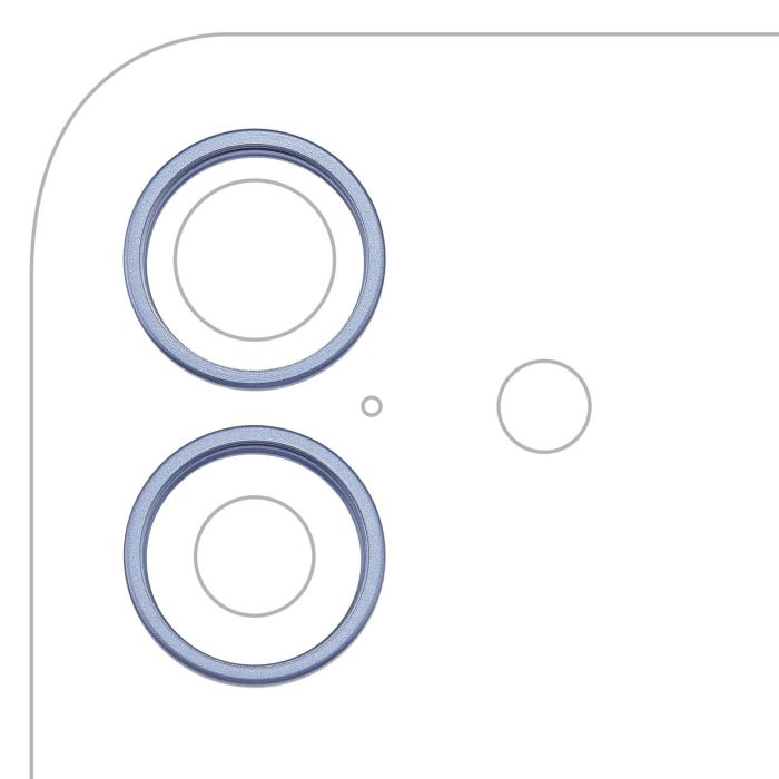 Rückkamera Ring nur für iPhone 17 (Nebelblau) (2-teiliges Set)