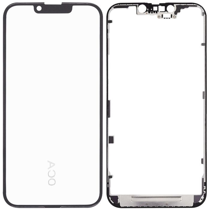 3 in 1 (Glas mit OCA vormontiert + Rahmen) für iPhone 16e/ 17e (OCA Master)