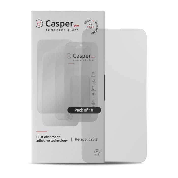 Casper Pro Displayschutzglas für iPhone 13/ 13 Pro/ 14 (10er Pack) (Matt)