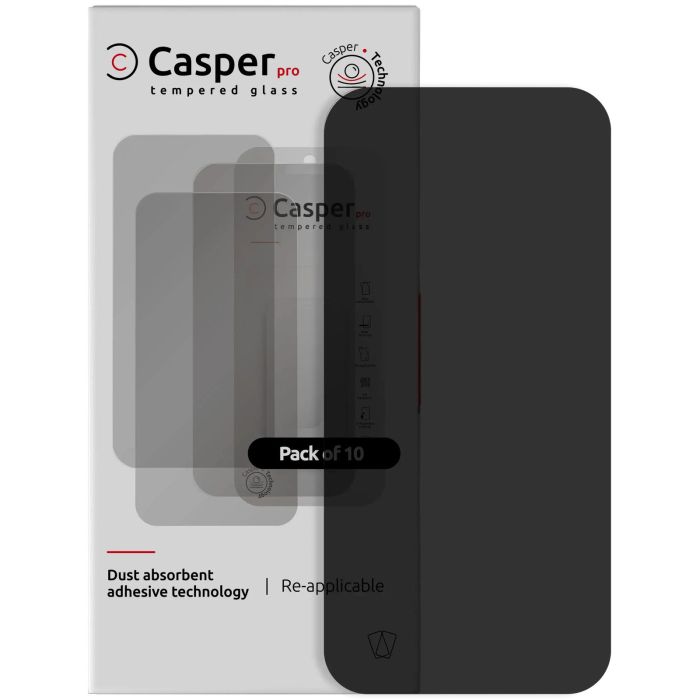 Casper Pro Displayschutzglas für iPhone Air (10er Pack) (Privacy)