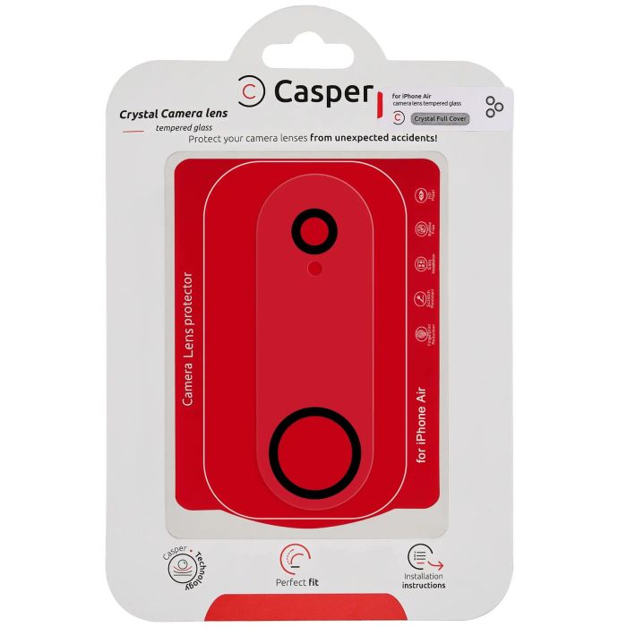 Casper Kameraschutz für iPhone Air (Crystal Full Abdeckung)