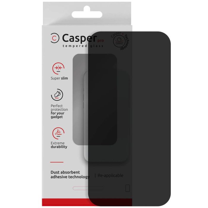 Casper Pro Displayschutzglas für iPhone Air (Retail-Verpackung) (Privacy)