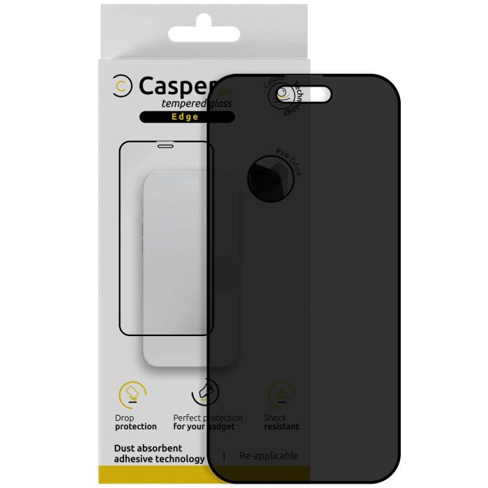 Casper Pro Rand Displayschutzglas für iPhone Air (Retail-Verpackung) (Privacy)