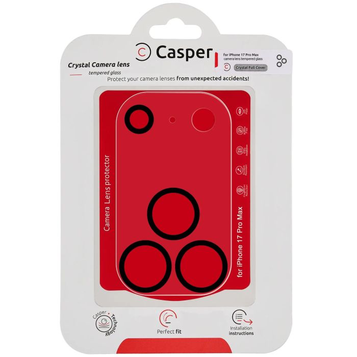 Casper Kameraschutz für iPhone 17 Pro Max (Crystal Full Abdeckung)