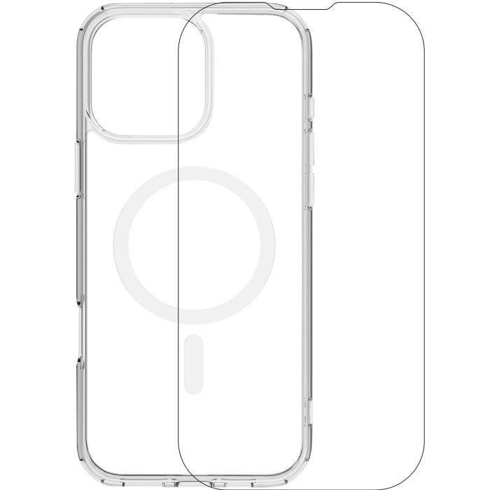 Clear Hülle mit Display Schutz und MagSafe für iPhone 16 Pro Max
