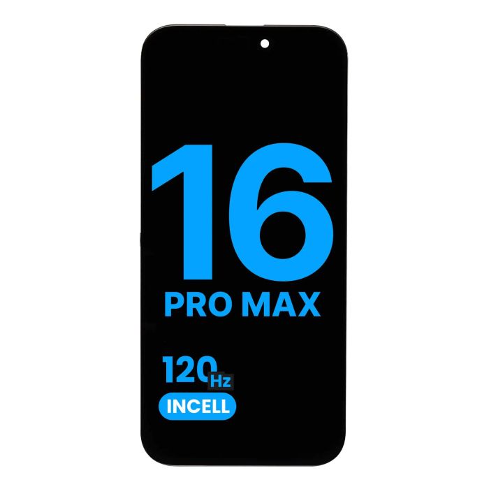 LCD Display Einheit für iPhone 16 Pro Max (Aftermarket AQ7/ Incell) (120HZ)