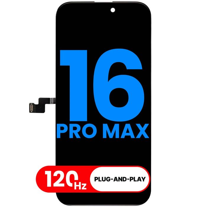 LCD Display Einheit für iPhone 16 Pro Max (Aftermarket AQ7 3.0) (120HZ)