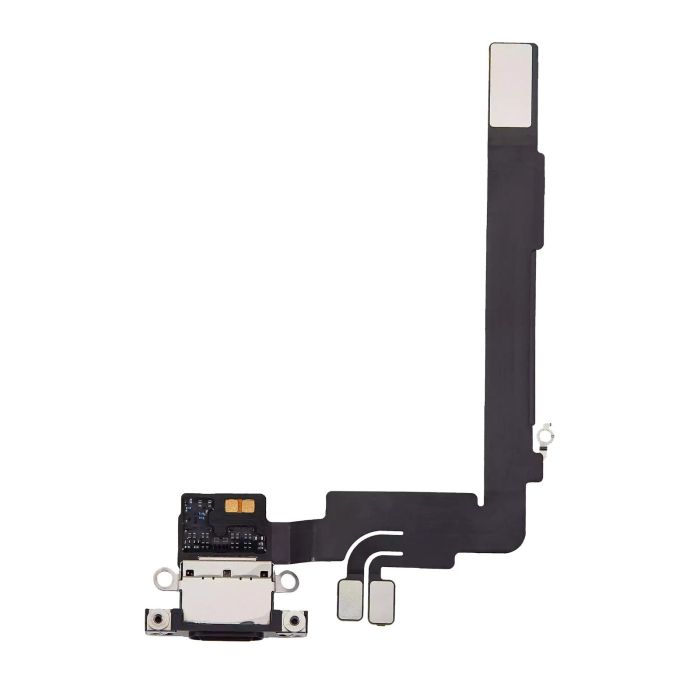 Ladebuchse Flexkabel für iPhone 16 Pro Max (Premium) (Titan Schwarz)
