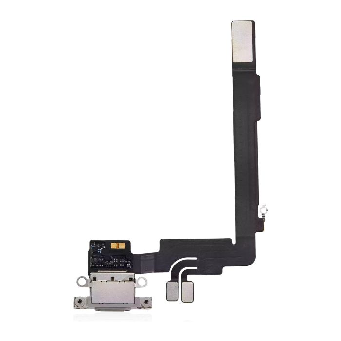 Ladebuchse Flexkabel für iPhone 16 Pro Max (Premium) (Titan Weiß)