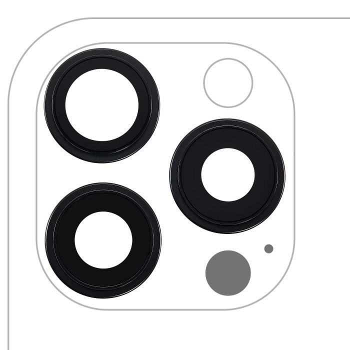 Rückkamera-Linse mit Halterung & Rahmen für iPhone 16 Pro/ 16 Pro Max