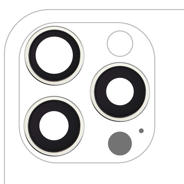 Rückkamera-Linse mit Halterung & Rahmen für iPhone 16 Pro/ 16 Pro Max Nr.2