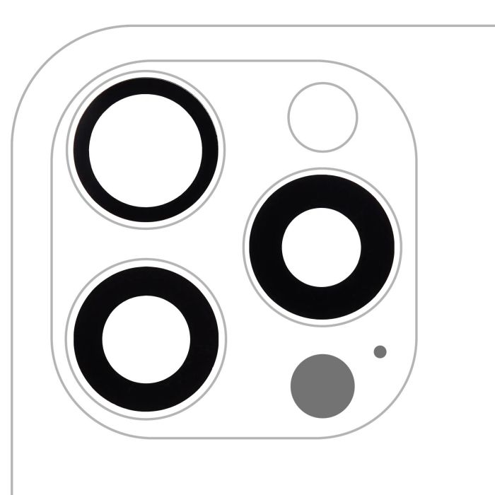 Rückkamera-Linse (nur Glas) mit Kleber für iPhone 16 Pro/ 16 Pro Max (10er Pack)