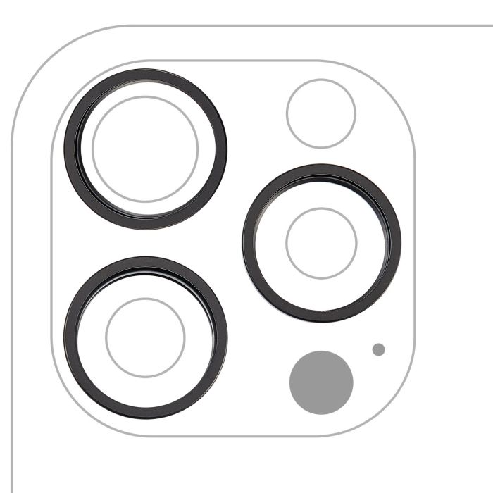 Rückkamera Ring nur für iPhone 16 Pro/ 16 Pro Max (Titan Schwarz)