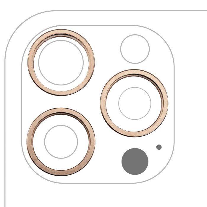Rückkamera Ring nur für iPhone 16 Pro/ 16 Pro Max (Titan Wüste) (3-teiliges Set)