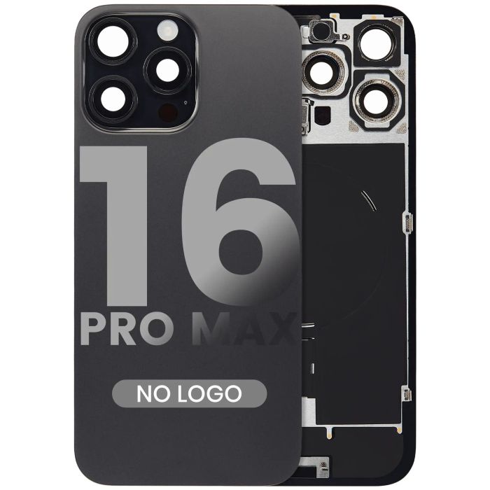 Rückglas mit MagSafe-Magnet, NFC & Blitz-Flex für iPhone 16 Pro Max (ohne Logo)