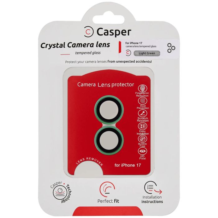 Casper Kameraschutz für iPhone 17 (Hellgrün) (Transparent)
