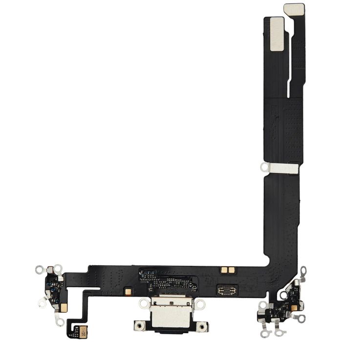 Ladebuchse Flexkabel für iPhone 16 Plus (Aftermarket Plus) (Schwarz)