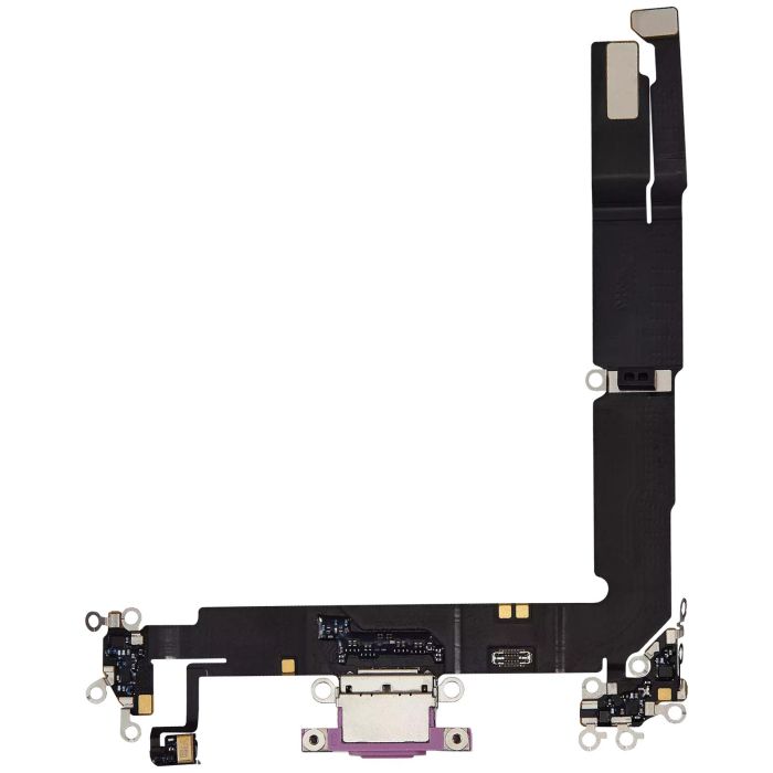 Ladebuchse Flexkabel für iPhone 16 Plus (Premium) (Pink)