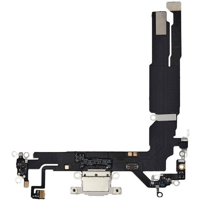 Ladebuchse Flexkabel für iPhone 16 (Aftermarket Plus) (Weiß)